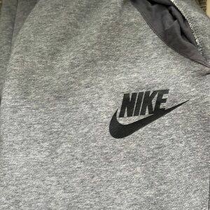 Grey Nike sweatpants